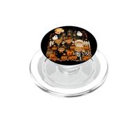 Ours en Peluche drôle Halloween Maison hantée fantôme Citrouille PopSockets PopGrip pour MagSafe
