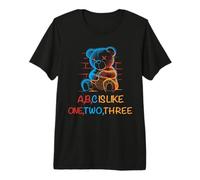 Ours en Peluche école ABC T-Shirt Haut de Gamme