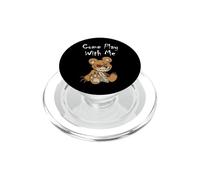 Ours en Peluche Effrayant avec Inscription « Come Play with Me » PopSockets PopGrip pour MagSafe