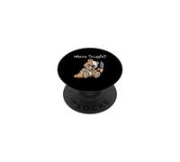 Ours en Peluche Effrayant et maléfique Qui Veut se blottir PopSockets PopGrip Adhésif