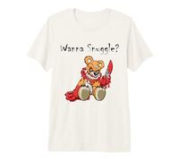 Ours en Peluche Effrayant et maléfique Qui Veut se blottir T-Shirt Haut de Gamme