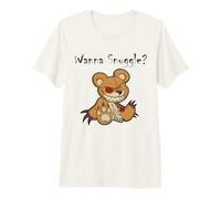 Ours en Peluche Effrayant et maléfique Qui Veut se blottir T-Shirt Haut de Gamme