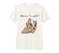 Ours en Peluche Effrayant et maléfique Qui Veut se blottir T-Shirt Haut de Gamme