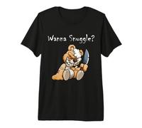 Ours en Peluche Effrayant et maléfique Qui Veut se blottir T-Shirt Haut de Gamme