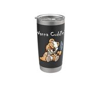 Ours en peluche effrayant qui veut câliner Halloween Gobelet isotherme en acier inoxydable double paroi