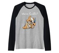Ours en Peluche Effrayant Qui Veut câliner Halloween Manche Raglan