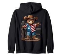 Ours en Peluche élégant Texas Cowboy Sweat à Capuche
