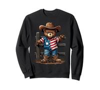 Ours en Peluche élégant Texas Cowboy Sweatshirt