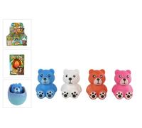 Ours en peluche en forme d'œuf 4 pans 6 cm