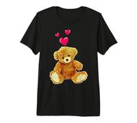 Ours en Peluche et cœurs Mignons T-Shirt Haut de Gamme