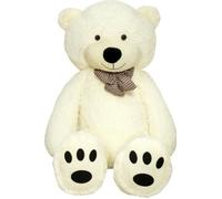 Ours en peluche géant TEDBI - Crème Vanille - L 140cm - Pour enfant