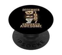 Ours en Peluche génial 38 décembre pour Homme et Femme 1987 PopSockets PopGrip Adhésif