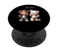 Ours en Peluche Graffiti Mignon Style Rue PopSockets PopGrip Adhésif