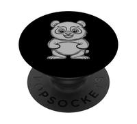 Ours en Peluche Gris PopSockets PopGrip Adhésif