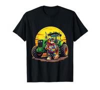 Ours en Peluche Hip-hop Cool Devant Un Tracteur Vert T-Shirt