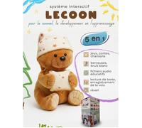Ours en peluche interactif et éducatif - Ours Ami LeCoon - Parle avec votre voix - App Bluetooth - Sans Internet