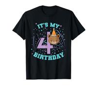 Ours en Peluche « It's My 4th Birthday » pour Fille T-Shirt
