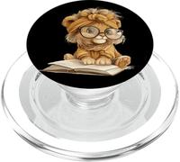 Ours en Peluche Livre Ouvert Lecture Amoureux Graphique Cub Portrait PopSockets PopGrip pour MagSafe