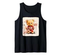 Ours en peluche ludique montrant un look kimono Débardeur