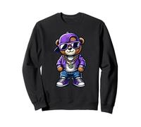 Ours en peluche Mardi Gras pour garçons et hommes Hip Hop New Orleans Sweatshirt