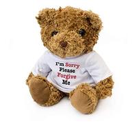 Ours en peluche marron avec inscription « I'm Sorry Please Forgive Me »