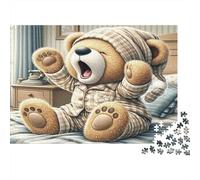 Ours en Peluche Mignon 1000 Pièces Stock De Cartes Premium Puzzle Classique Adolescents Fans 12-18 Ans Entraînement du Cerveau Joyeux Cadeau Le 52x38cm/1000pcs