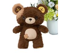 Ours en peluche mignon de 35 cm avec des yeux de bouton et un patch