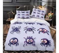 Ours en peluche mignon Housse de Couette 3D Imprimée Microfibre résistante Hypoallergique enfance ludique Parure de Lit Fermeture Éclair Super Douce Respirante for Couple Super king（260x220cm）