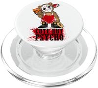 Ours en Peluche Mignon mais Psycho PopSockets PopGrip pour MagSafe