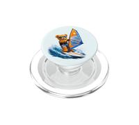 Ours en Peluche Mignon Planche à Voile sur des Vagues vibrantes Formes Mania PopSockets PopGrip pour MagSafe
