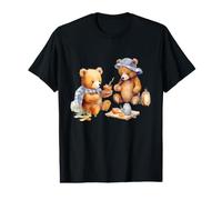 Ours en Peluche Mignon pour l'heure du thé d'été T-Shirt Graphique avec Valeur