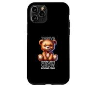 Ours en Peluche motivant - Prospérer au-delà des limites et Grandir Coque pour iPhone 11 Pro