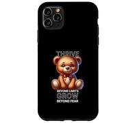 Ours en Peluche motivant - Prospérer au-delà des limites et Grandir Coque pour iPhone 11 Pro Max