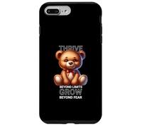 Ours en Peluche motivant - Prospérer au-delà des limites et Grandir Coque pour iPhone 7 Plus/8 Plus