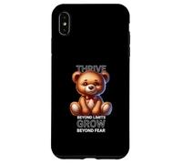Ours en Peluche motivant - Prospérer au-delà des limites et Grandir Coque pour iPhone XS Max