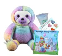 Ours en Peluche Paresseux Arc-en-Ciel - 40cm - kit pour réaliser créer Un Ours en Peluche, Ours Animaux en Peluche à rembourrer, Nounours, Doudou - Pas de Couture