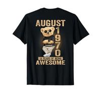 Ours en Peluche pour 56e Anniversaire 56 Ans août 1970 T-Shirt