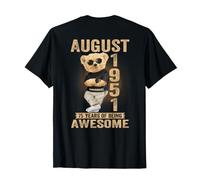 Ours en Peluche pour 75e Anniversaire 75 Ans août 1951 T-Shirt