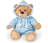 Teddy Hermann Ours en peluche pyjama bleu 30 cm Bleu G