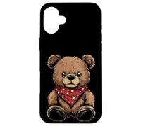 Ours en peluche Rockabilly qui ramène les années 50 avec style Coque pour iPhone 16 Plus