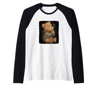 Ours en Peluche Souriant pour Les Amoureux du Christ Manche Raglan