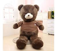 Ours En Peluche Surdimensionné, Jouet En Peluche, Ours Câlin, Grande Poupée Ours Mignon, Grand Ours, Cadeau De Saint-Valentin Hérisson Ours - Rayures Marron - 1,2 M 2,5 Kg