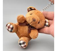 Ours En Peluche Teddy Jouet De Poupée À Suspendre Pour Mariage Cadeau Lanceur En Gros Couleur Moelleuse Et Marron Avec Anneau En Fer