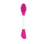 Ours en Silicone Double tête for masque Facial, brosse exfoliante for le visage, élimination des points noirs, nettoyant, Film de boue for la peau Pour D'Application Facial(C716-rose red 1pcs)