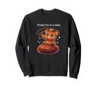 Ours Enfin Je suis sur Une Date drôle Kawaii Anime Mignon Sweatshirt