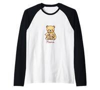 Ours Family Love - Mama Bear with Cubs Manche Raglan