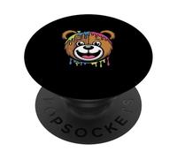 Ours Fondant coloré Dessin animé Pastel Kawaii PopSockets PopGrip Adhésif