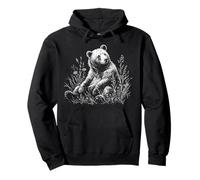 Ours Forêt Arbres Faune Nature Animal Extérieur Graphique Sweat à Capuche