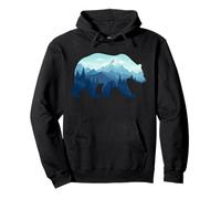 Ours Forêt Arbres Montagnes Faune Nature Extérieur Randonnée Sweat à Capuche