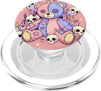 Ours Goth Pastel Mignon et Effrayant Poupée Vaudou PopSockets PopGrip pour MagSafe